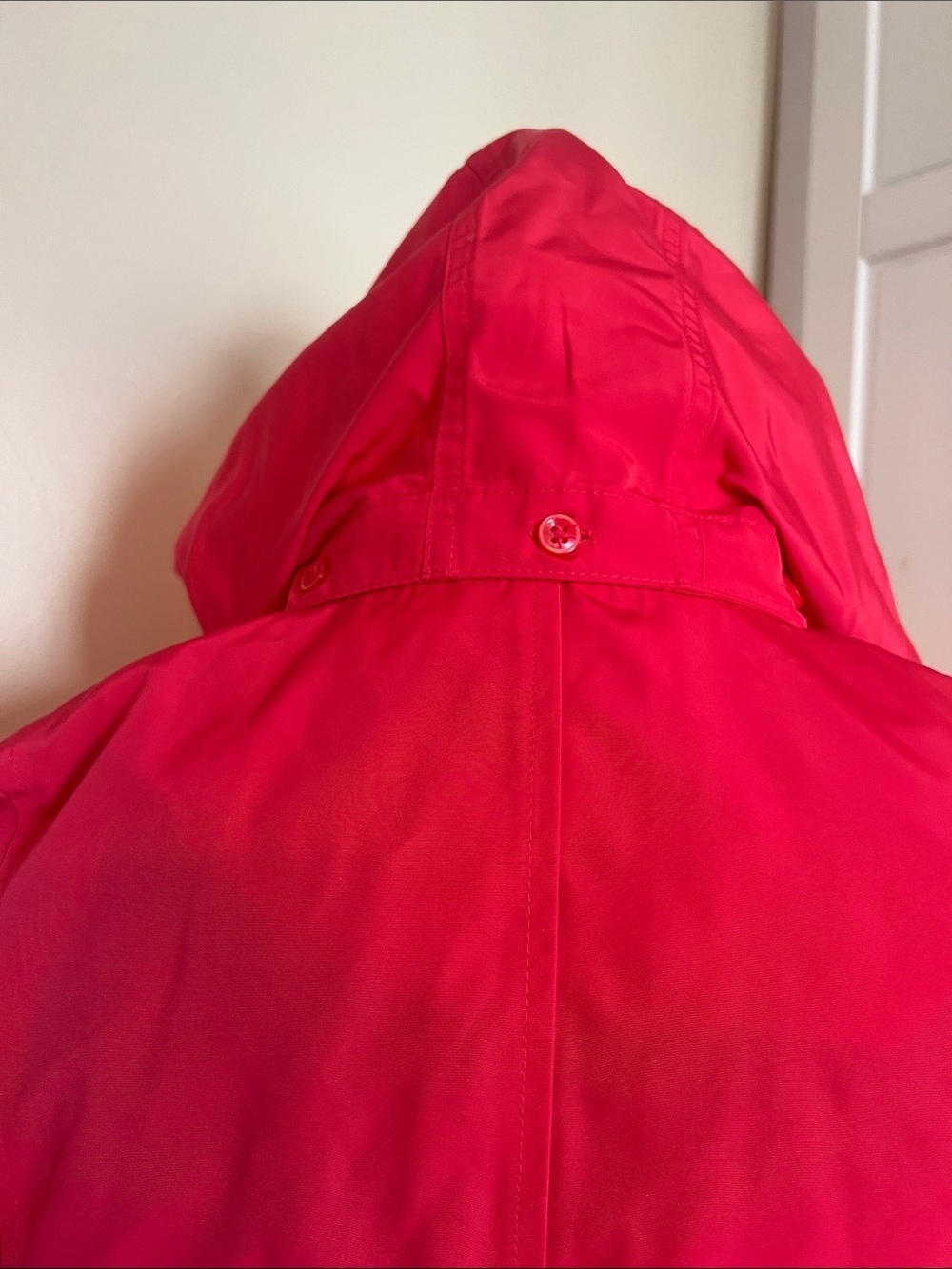 Charter Club Bright Pink Hooded Utility Jacket – Water Resistant Rain Coat Small - Picture 7 of 10